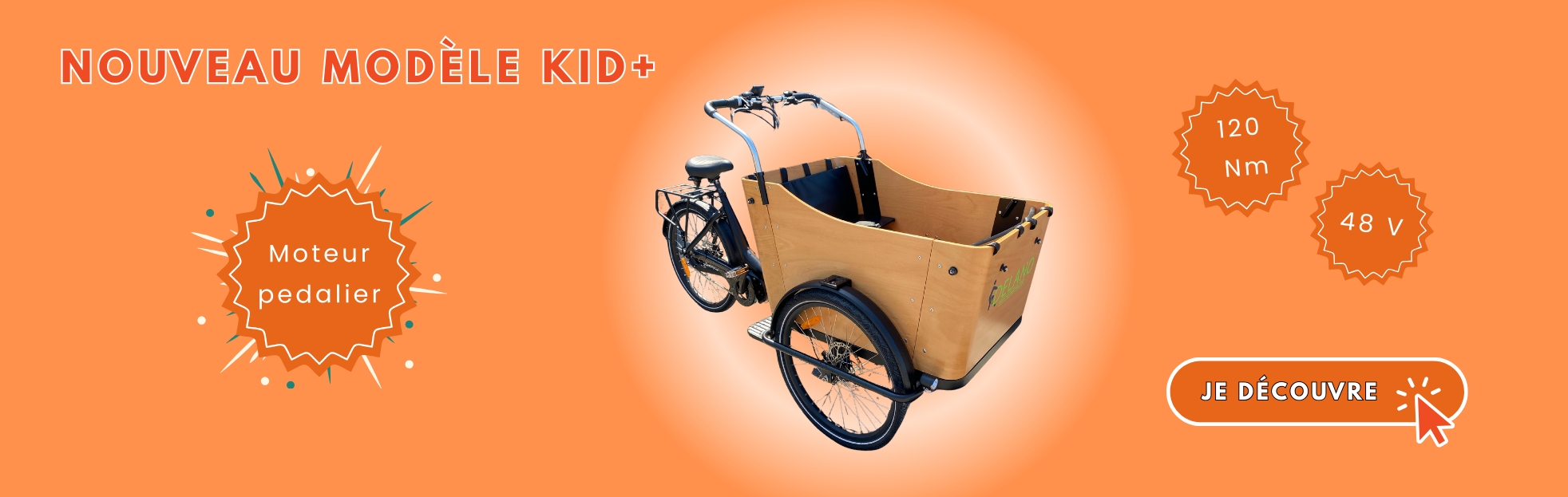 Triporteur vélo cargo 